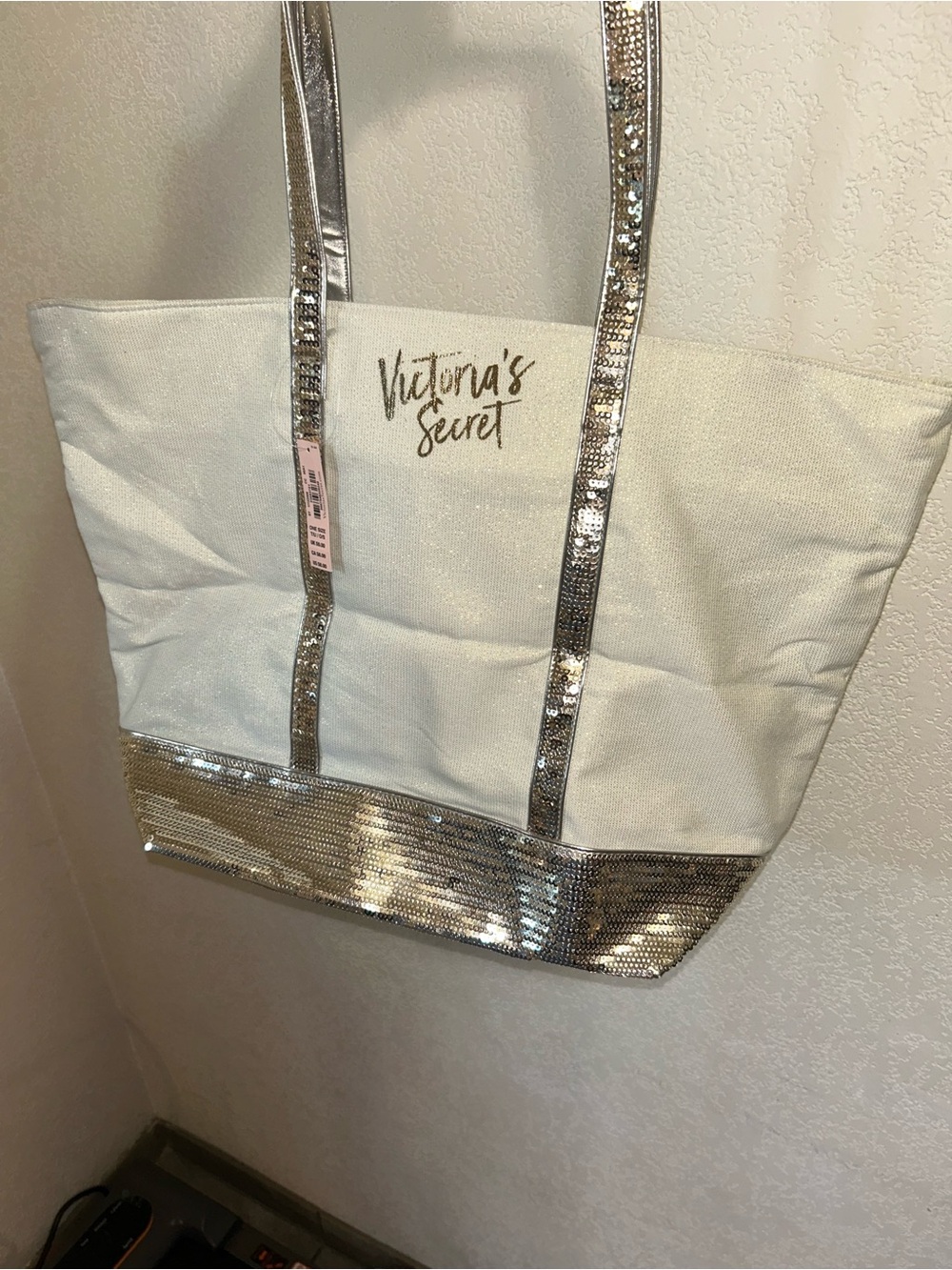 (NWT) Victoria’s Secret Sequin Tote Bag